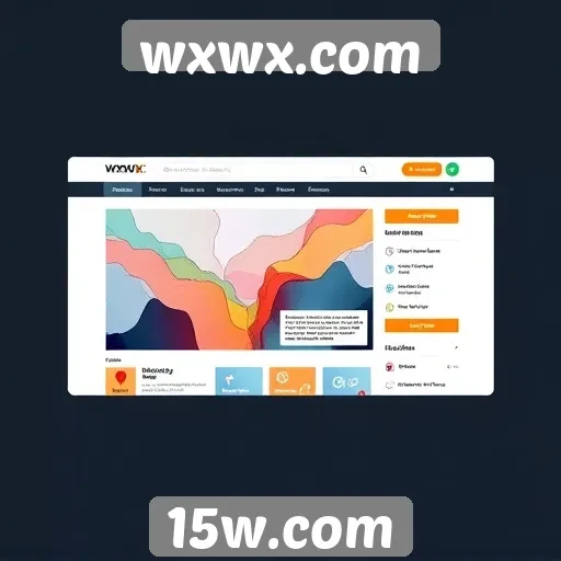 Análise da interface do usuário do site wxwx.com